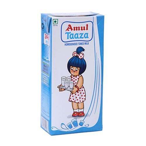 Amul Taaza Toned Milk (Tetra Pak)