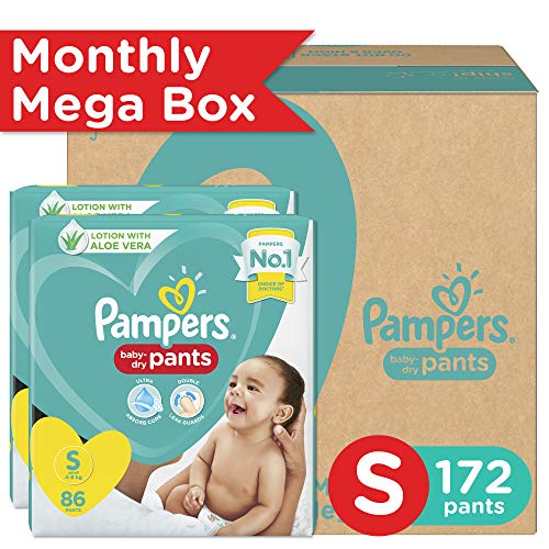 Pampers Baby Dry Pants Diaper (S) - Pack of 172