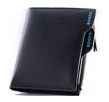 House of Quirk Men's Stylish Genuine Wallet (Blue) - BOGESI_836