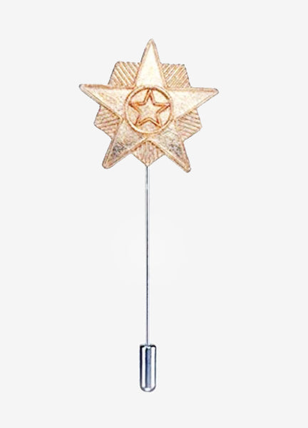 House of Quirk Star Gold Lapel Brooch Pins